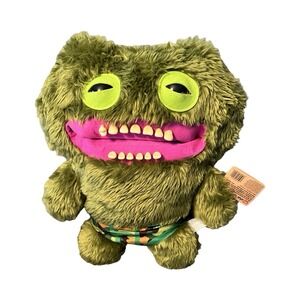FUGGLER BIGG FUGG Plush XL 18" Green Monster Chuckles Teeth Jumbo Limited Ed.